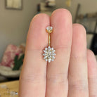 Radiant Flare Belly Button Ring-Belly Button Rings-Elara Body Jewelry