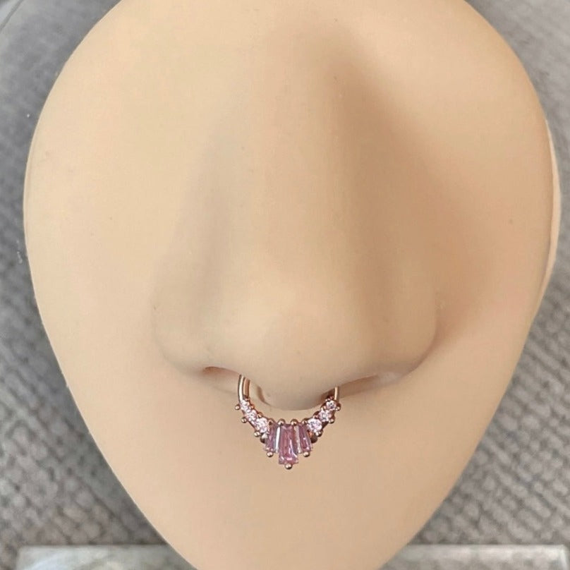 Siena Glow Septum Ring-Septum Ring-Elara Body Jewelry