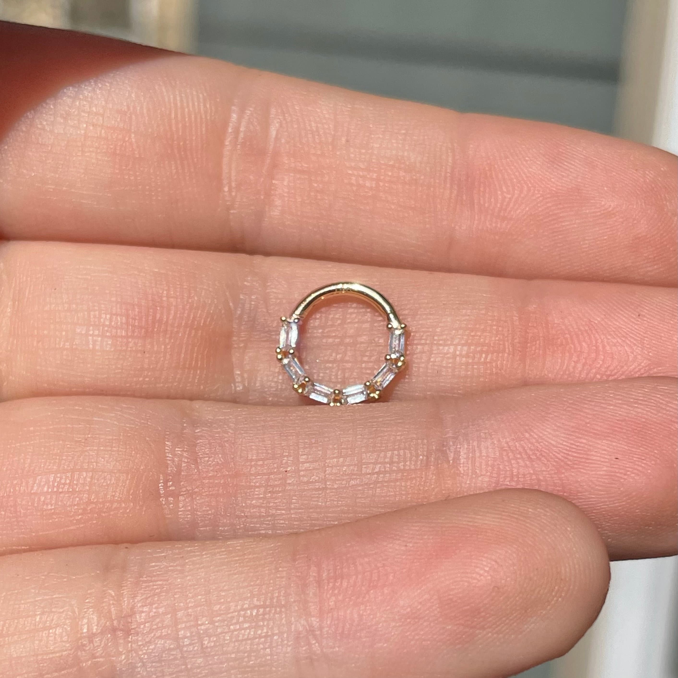 Solenne Daith Earring-Daith Earring-Elara Body Jewelry