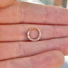 Solenne Daith Earring-Daith Earring-8mm Diameter-Yellow Gold-Elara Body Jewelry