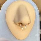 Starlet Cascade Septum Ring-Septum Ring-Elara Body Jewelry