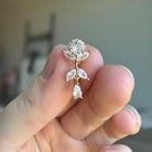 Verdessa Drop Belly Button Ring-Belly Button Rings-Gold-Elara Body Jewelry