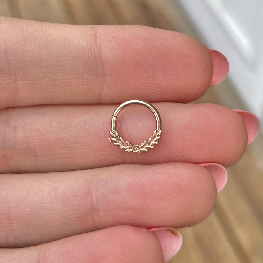 Vine of Dreams Septum Ring-Septum Ring-Rose gold-Elara Body Jewelry