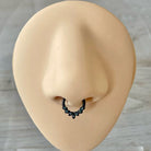 Althea Aura Septum Ring-Septum Ring-Black-8mm Diameter-Elara Body Jewelry