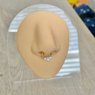 Baguette Septum Ring-Septum Ring-Elara Body Jewelry
