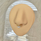 Baguette Septum Ring-Septum Ring-Elara Body Jewelry