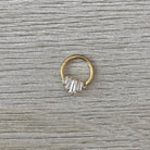 Baguette Septum Ring-Septum Ring-Elara Body Jewelry