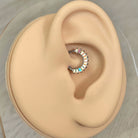 Calyx Veil Daith Earring-Daith Earring-Elara Body Jewelry