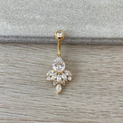 Crown of Elysia Belly Button Ring-Belly Button Rings-Elara Body Jewelry