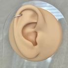 Crystal Halo Conch Earring-Segmented Hoop Clicker-Elara Body Jewelry