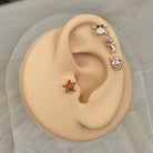 Cute Ocean Themed Stud Piercings-Cartilage Earring-Elara Body Jewelry
