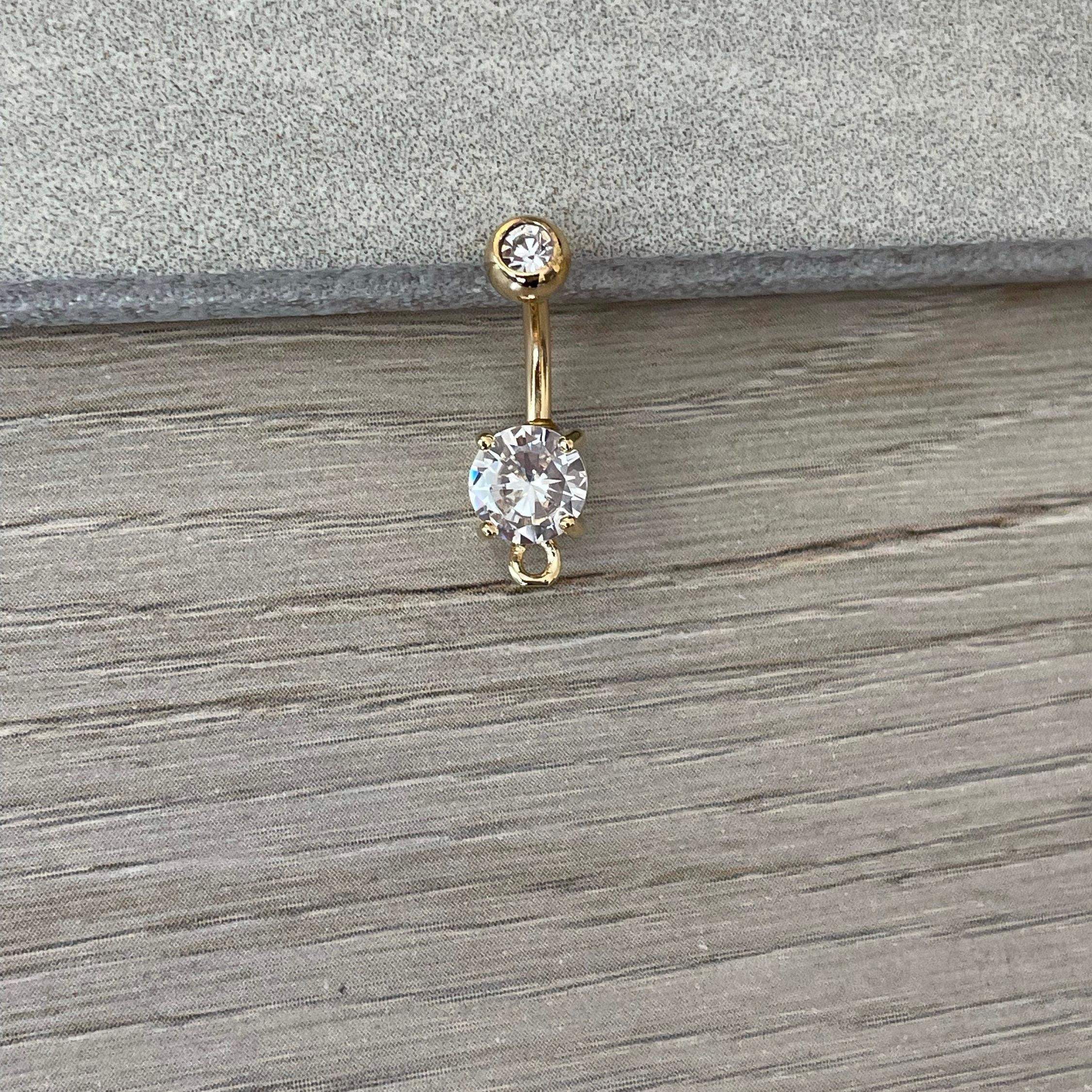DIY Belly Button Ring-Belly Button Rings-Elara Body Jewelry