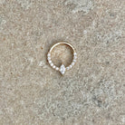 Eclat Marquise Solid Gold Daith Earring-Daith Earring-Elara Body Jewelry