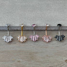 Eclat Royale Belly Button Ring-Belly Button Rings-Elara Body Jewelry