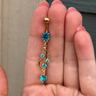 Eternal Cascade Belly Button Ring-Belly Button Rings-Elara Body Jewelry