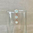 Ethereal Aura Drop Belly Button Ring-Belly Button Rings-Rose gold-Elara Body Jewelry