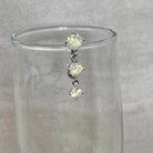 Ethereal Aura Drop Belly Button Ring-Belly Button Rings-Silver-Elara Body Jewelry