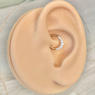 Euphora Celeste Daith Earring-Daith Earring-8mm Diameter-Yellow Gold-Elara Body Jewelry