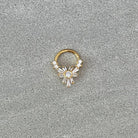 Fleure Lume Daith Earring-Daith Earring-10mm Diameter-Gold-Elara Body Jewelry