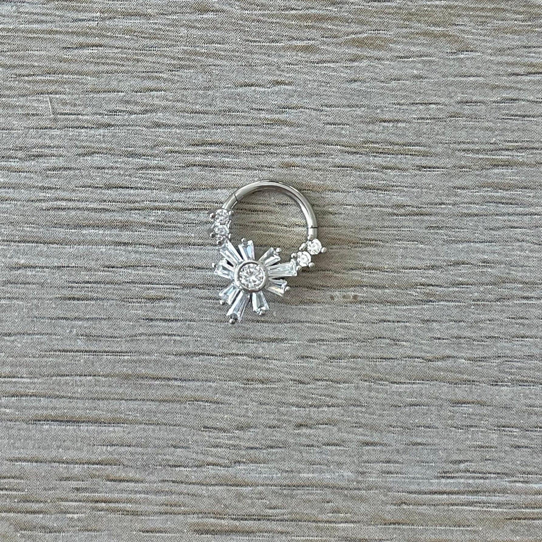 Fleure Lume Daith Earring-Daith Earring-Elara Body Jewelry