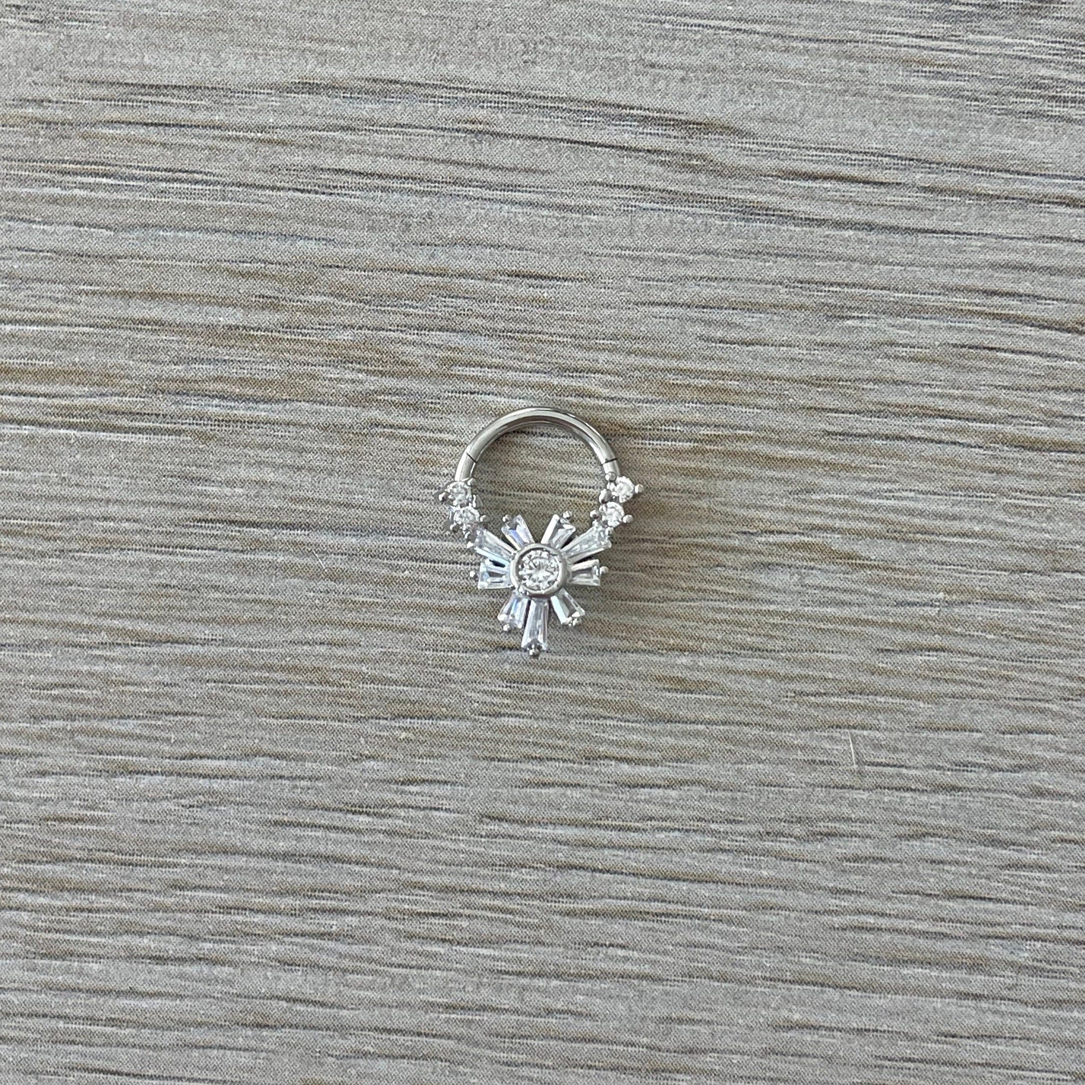 Fleure Lume Daith Earring-Daith Earring-Elara Body Jewelry