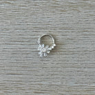 Fleure Lume Daith Earring-Daith Earring-8mm Diameter-Silver-Elara Body Jewelry