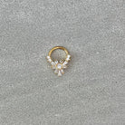 Fleure Lume Septum Ring-Septum Ring-8mm Diameter-Gold-Elara Body Jewelry