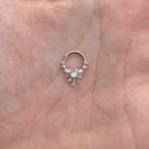 Fleure Lume Septum Ring-Septum Ring-8mm Diameter-Rose gold-Elara Body Jewelry