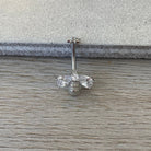 Golden Nectar Belly Button Ring-Belly Button Rings-Silver-Elara Body Jewelry