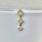 Gold Opal Top Down Belly Button Ring (14G | 10mm | Surgical Steel | Gold, Silver or Rose Gold)