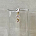 Gold Top Down Belly Button Piercing (14G | 10mm | Surgical Steel | Gold, Rose Gold, or Silver)