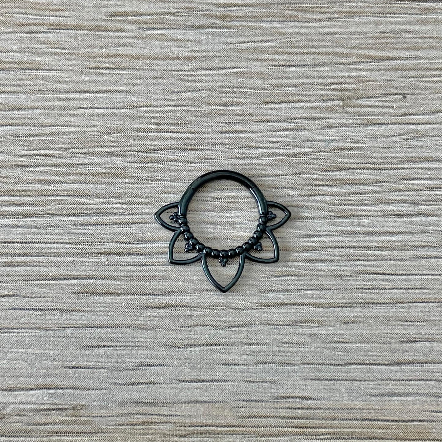 Black Daith Earring (16G | 8mm | Surgical Steel | Black, Rose Gold, Gold or Silver)