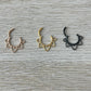 Silver Daith Earring (16G | 8mm | Surgical Steel | Gold, Rose Gold, or Silver)