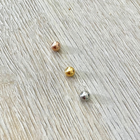 Belly Button Screw Ball Part (14G | 5mm | Surgical Steel | Silver, Gold or Rose Gold)