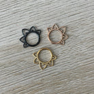 Rose Gold Daith Earring (16G | 8mm | Surgical Steel | Rose Gold, Gold, Black, or Silver)
