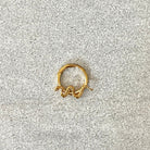 Snake Titanium Daith Earring (16G, 8mm or 10mm, Implant-Grade Titanium)