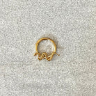 Snake Titanium Daith Earring (16G, 8mm or 10mm, Implant-Grade Titanium)
