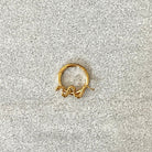 Snake Titanium Daith Earring (16G, 8mm or 10mm, Implant-Grade Titanium)