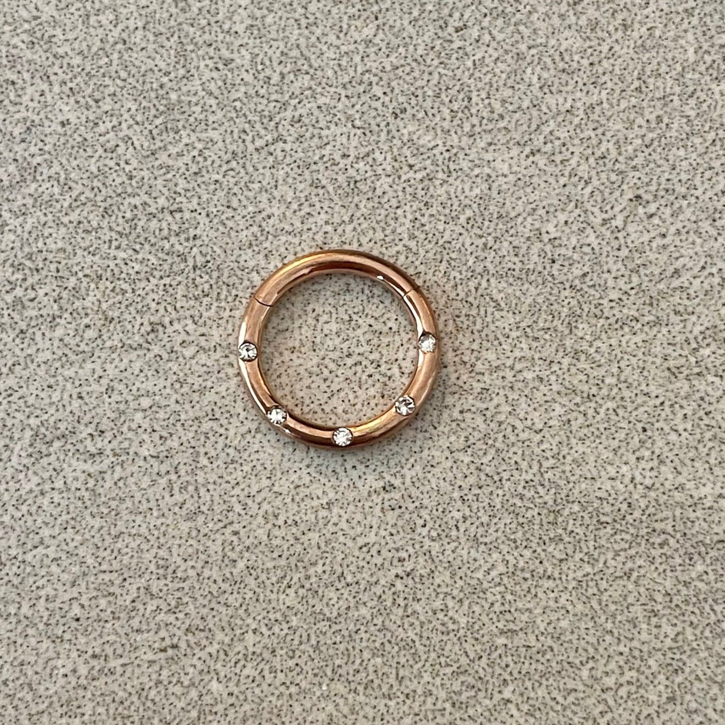 Minimalist Rose Gold Septum Piercing (16G | 8mm or 10mm | Surgical Steel | Rose Gold, Silver, Gold, Black or Rainbow)