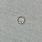 Silver Aurora Septum Piercing (16G | 8mm | Surgical Steel | Silver)