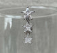 Silver Star Top Down Belly Button Ring (14G | 10mm | Surgical Steel | Silver, Gold, or Rose Gold)
