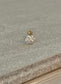 14k Solid Gold Flat Back Flower Stud, Internally Threaded for Cartilage, Tragus, Conch, Helix and more(16g, 6mm or 8mm)