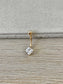 14k Solid Gold CZ Belly Button Ring (14G, 10mm)