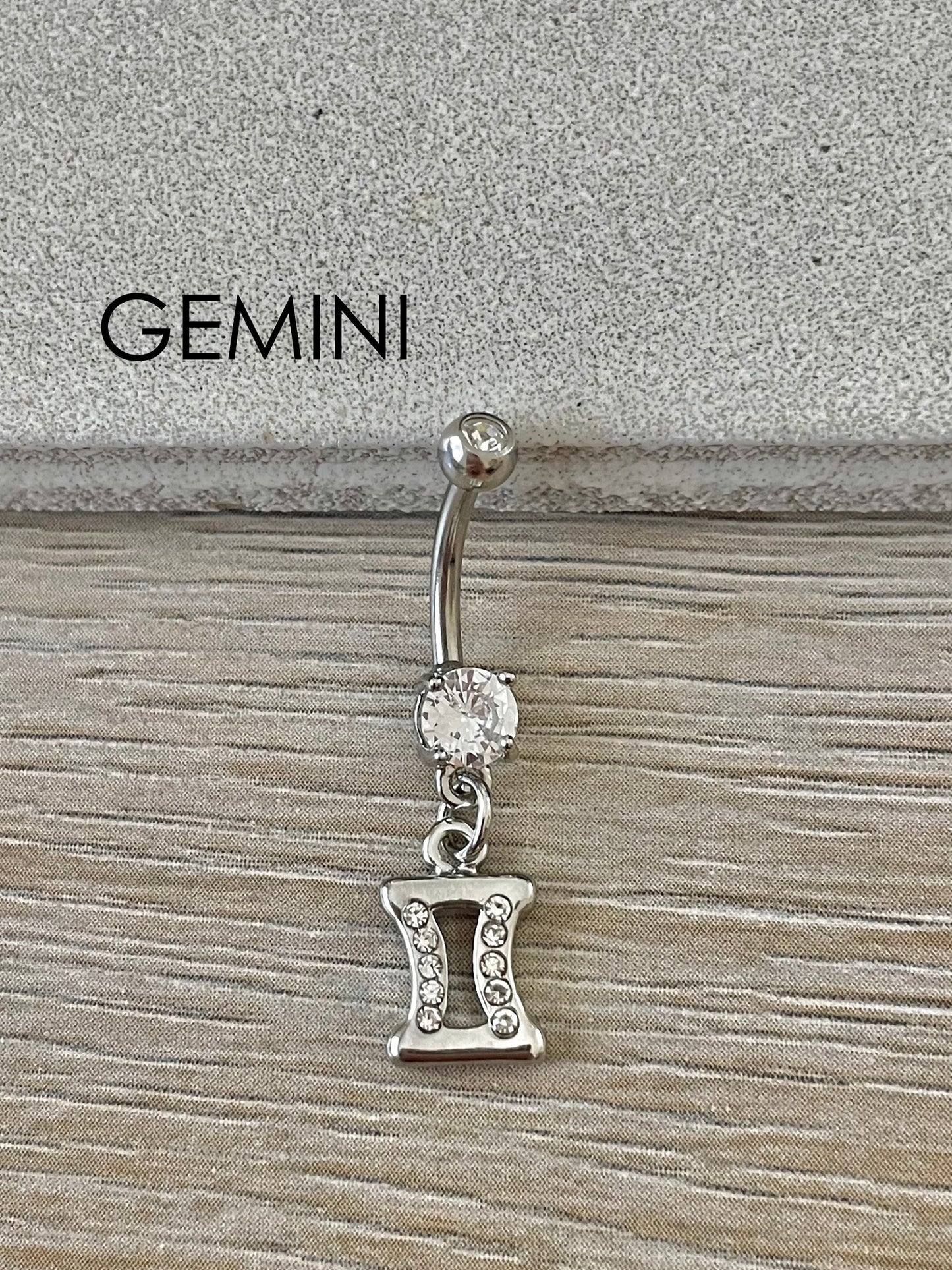 Virgo Belly Button Ring (14G | 10mm | Surgical Steel | All Zodiac Signs)