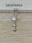 Silver Libra Belly Button Ring (14G | 10mm | Surgical Steel)
