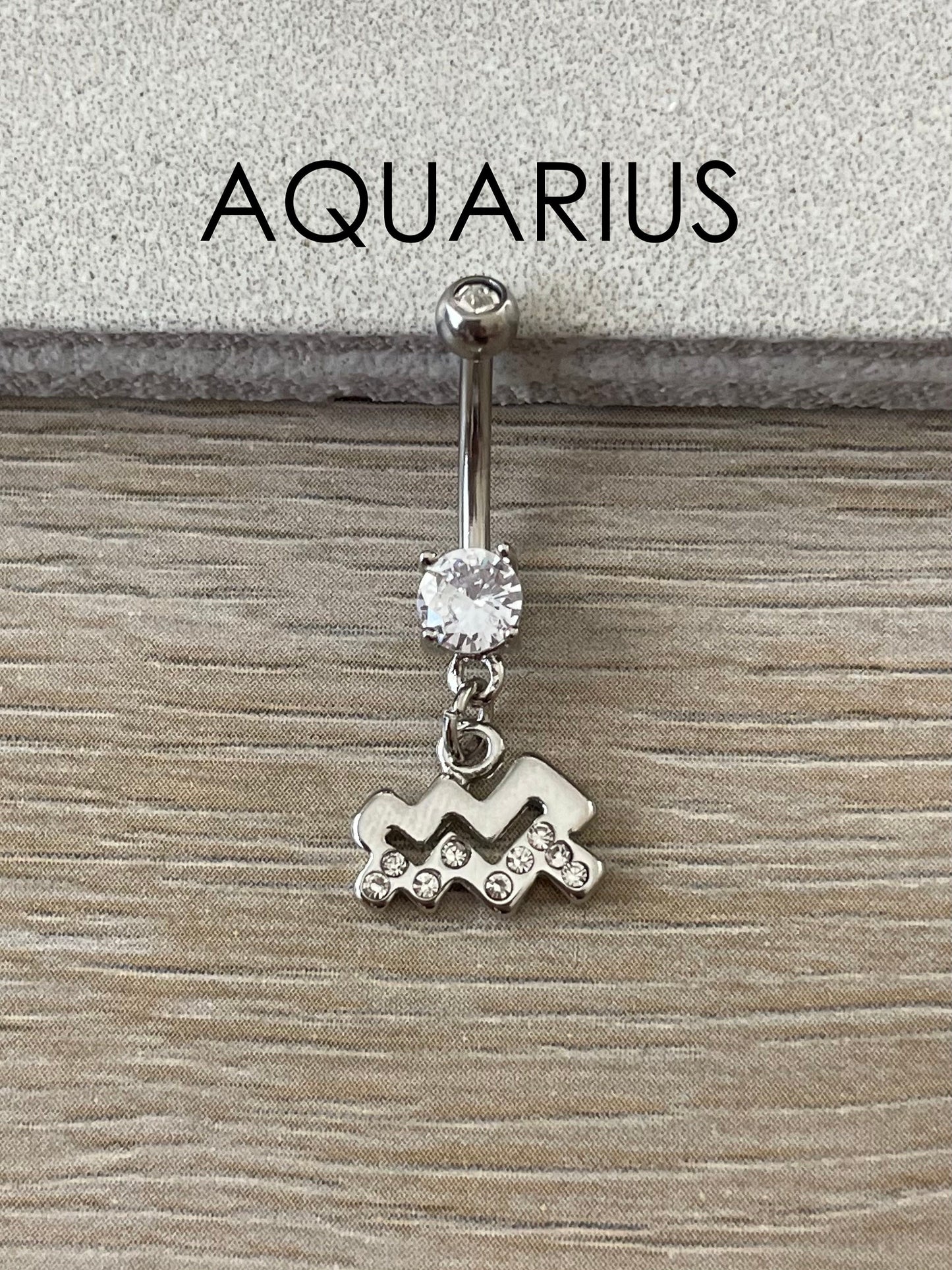 Silver Scorpio Belly Button Ring (14G | 10mm | Surgical Steel)