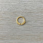 Gold Leaf Septum Clicker (16G | 8mm | Surgical Steel | Gold, Rose Gold, or Silver)