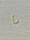 Rose Gold Leaf Daith Earring (16G | 8mm | Surgical Steel | Rose Gold, Gold, or Silver)