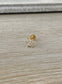 Flat Back Gold Flower Cartilage/Helix/Tragus Stud (Surgical Steel, 16G 6mm or 8mm)