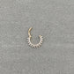 Solid Gold Daith Earring (16G, 8mm or 10mm, 14k Solid White or Yellow Gold)